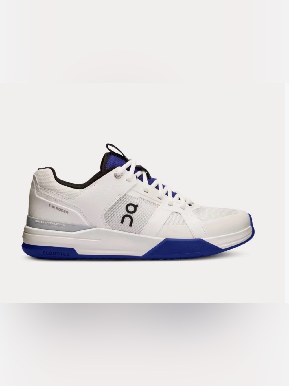 On The Roger Clubhouse Pro Tennis Shoes White Blue Size 7 EUC